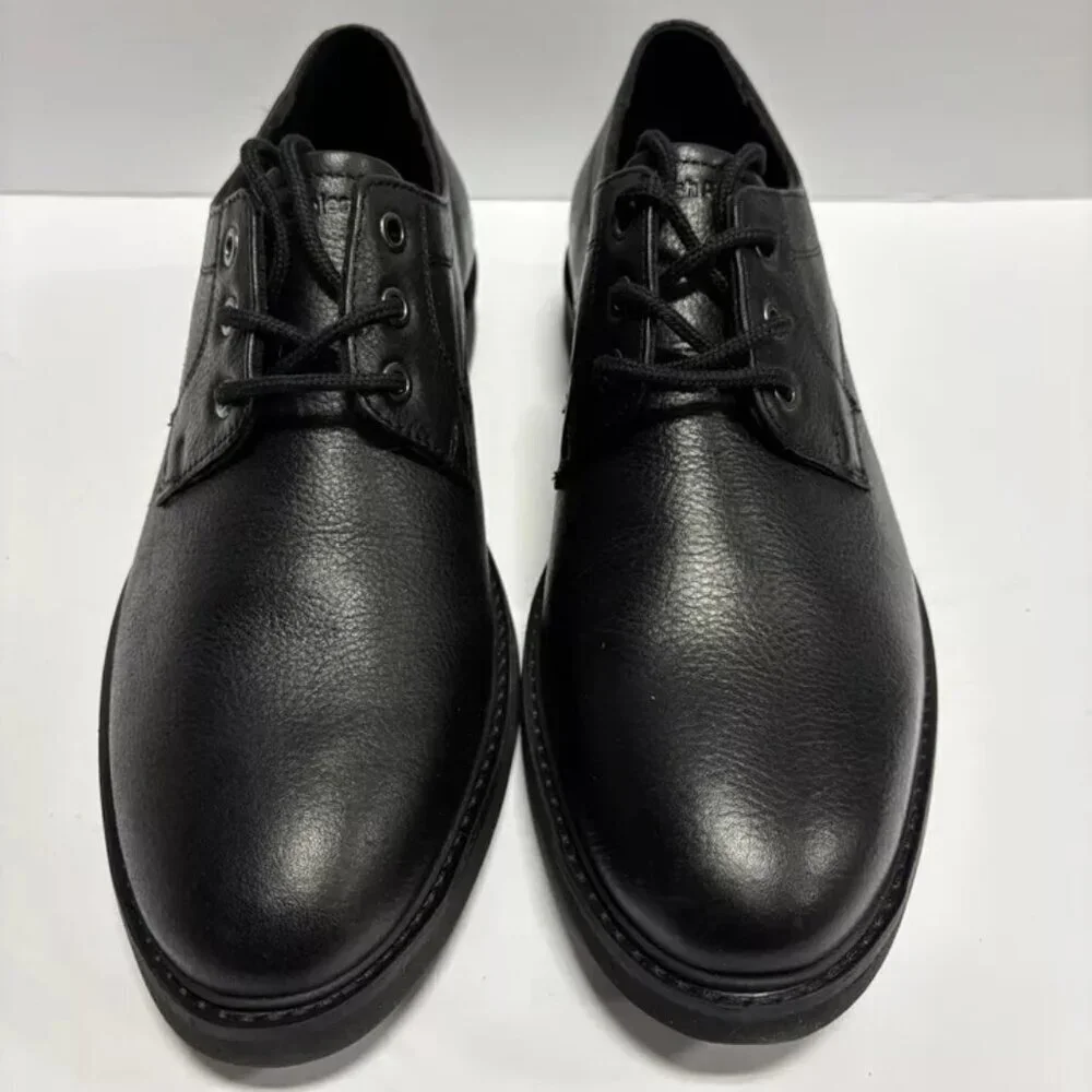 Hush Puppies Men’s Detroit Plain Toe Oxford Black, Size 9 M